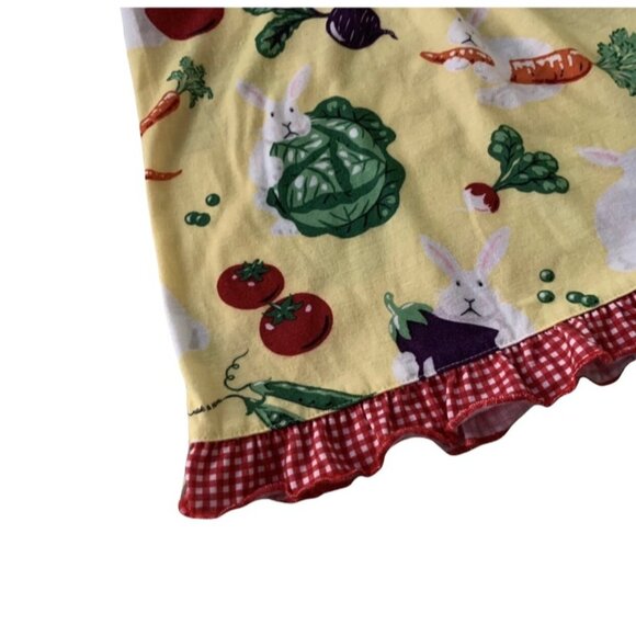 Produce & Bunny Print Nick & Nora Sleep Top 6 - Picture 2 of 5